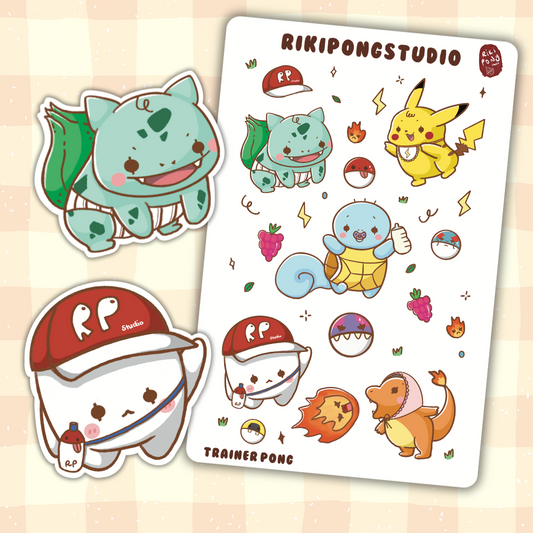 Trainer Pong Sticker Sheet