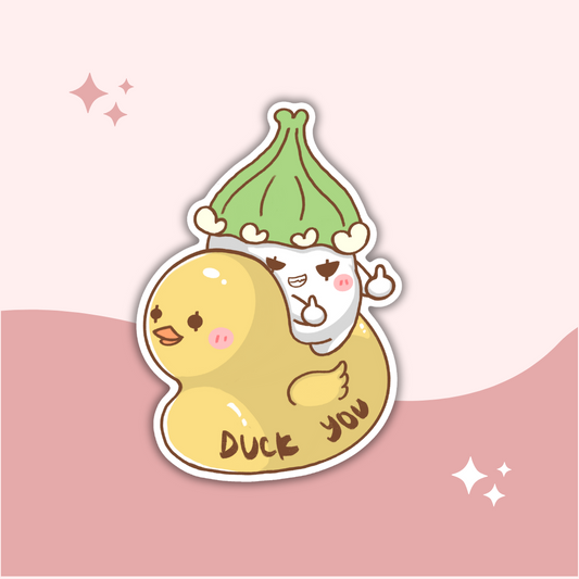 Duck You Sticker Flake